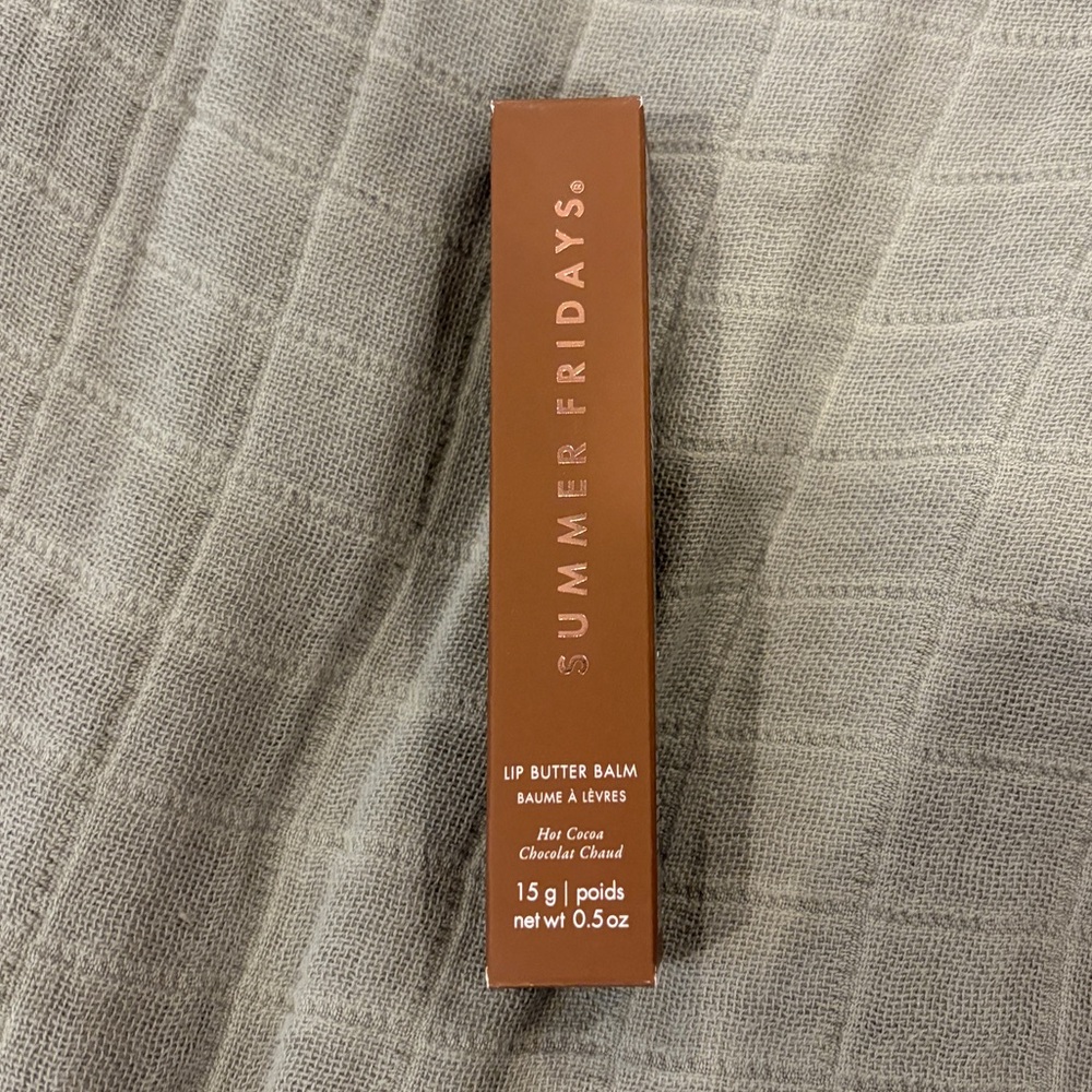 NEW NIB Summer Fridays Tinted Lip Butter Balm in Hot Cocoa Limited Edition - Picture 3 of 9